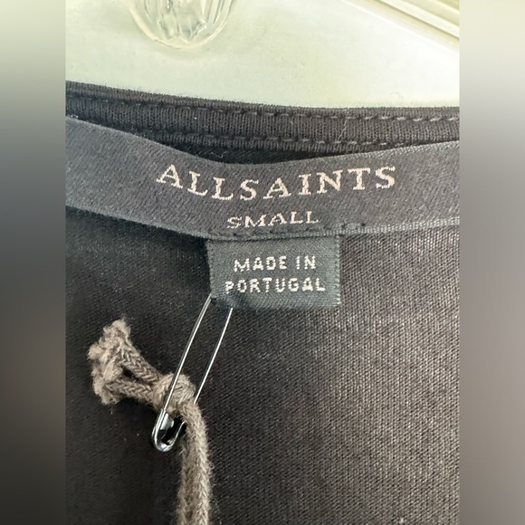 All Saints Black Jayda Jersey Dress NWT​ - Picture 7 of 9